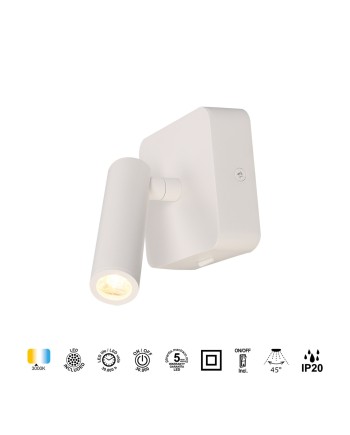 POPA * APLIQUE LECTOR 3W 3000K BLANCO